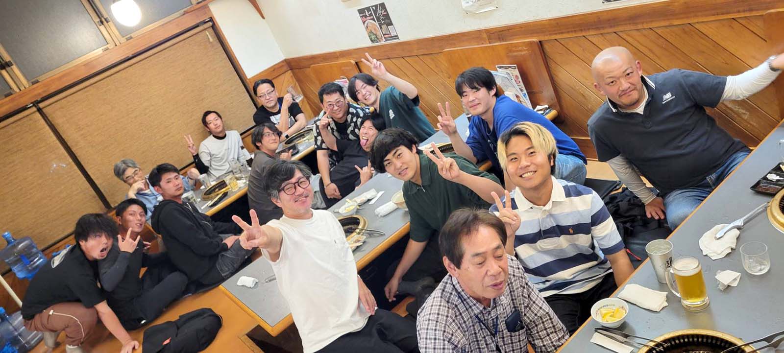 むさし丸ドックにて乗組員慰労会